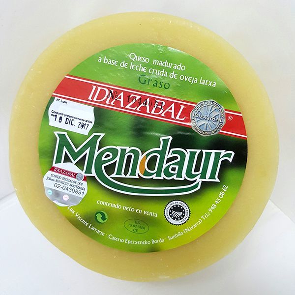 MENDAUR NATURAL IDIAZABAL D.O. 1,7 kg