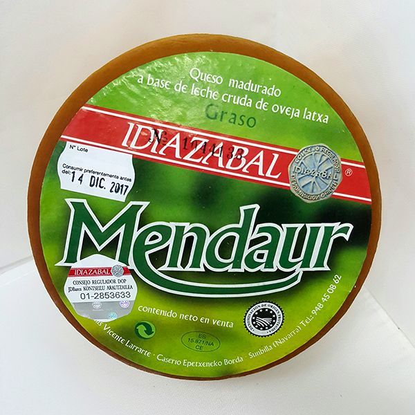 MENDAUR AHUMADO IDIAZABAL D.O.  1 kg